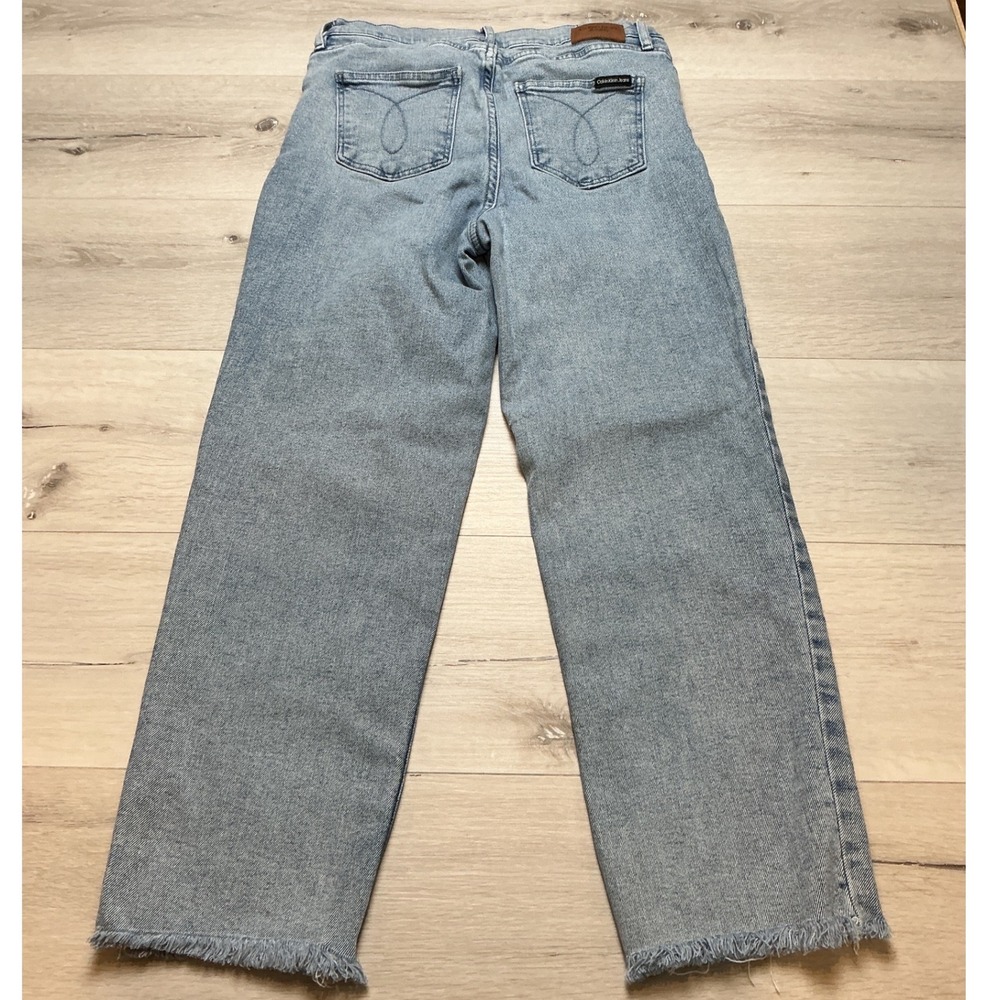 Calvin Klein Jeans Wide Leg Women 28 Light Blue PreLoved - Picture 5 of 8